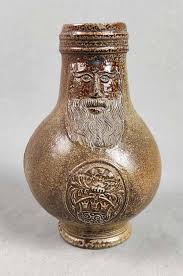 Sold at Auction: Bartmannskrug mit Wappenmedaillons