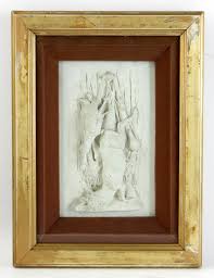 Hunting Motif Framed Plaster Reliefs - Set of 3 | Chairish