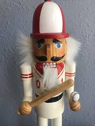 Nutcracker 15” Baseball Player Red White Uniform 01 ...