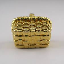 GATHERING BASKET, Charm, 14k Gold Vermeil, Sterling Silver ...