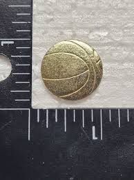 BASKETBALL HAT LAPEL PIN PIN BACK USED (G0683) | eBay