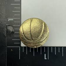 Basketball & Volleyball Gold Tone Hat Pins Lapel Pins Lot of 2 | eBay