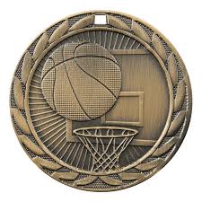 FE Iron Series Basketball Themed Medal
