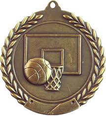 Wreath Basketball Medal