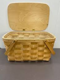 Basketville Quality Magazine Basket With Painted Loons Putney VT Dated 1988 - Etsy