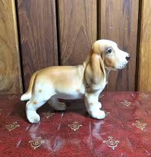 Vintage Basset Hound Napcoware Figurine Statue C9051 Free ...