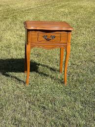 Vintage Nightstand, French Country Decor, Cherry Wood ...