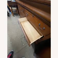 Bassett 8-Drawer Wooden Dresser - AptDeco