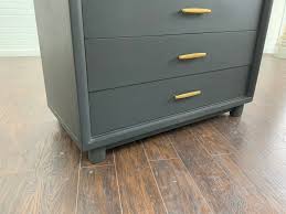 Vintage 4 Drawer MCM Design Bathroom Vanity - Charcoal – Modern Home Interiors by RFD