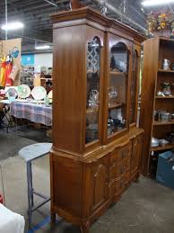 Vintage Bassett Versailles Maple One Piece China Display ...