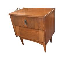 Mid Century Walnut End Side Table, Nightstand - Etsy