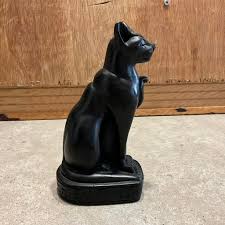Statue or Figurine of Egyptian Goddess Bastet Cat Home Decor ...