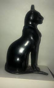 VINTAGE EGYPTIAN-LIKE CAT - Pierced Ears w/Necklace On ...