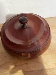 Turned Wooden Bowl with lid. Craftsmanship 6 1/2” x 61” 1/2 ...