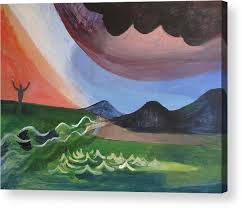 Joy in a Fantastic Landscape Acrylic Print by Emily Gibson ...