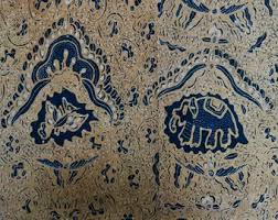Old Indonesian Hand Drawn Batik With Elephant (gajah Birowo/noble Elephant) in Natural Sogan Color - Etsy