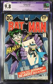 1973 Batman 251 CGC 9.8 A-1 Restored. Classic Joker Cover ...
