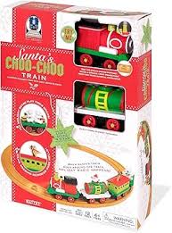 Santa's Choo-Choo Train Locomotive Set Battery-Powered with ...