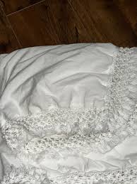 Boho Fringe White PB Teen Pottery Barn Twin Duvet Cover ...