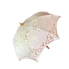 Antique White Lace Parasol - Too Chez Vintage Rentals