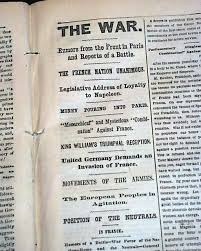 FRANCO-PRUSSIAN WAR French France German Napoleon III BEGINS ...