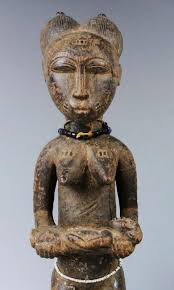 Baule, Baoule wooden Maternity figure, Spirit Spouse, mother ...