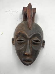 Antique African Yaoure Ceremonial Lo Mask Ivory Coast, Fine Art | Inland Art Gallery