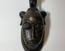 Buy Gorgeous Baoulé Harvest Mask, African Art, African Wall ...
