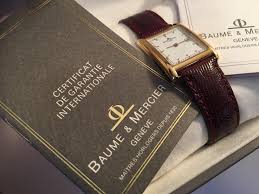 Baume Et Mercier Stunning 18-carat Solid-gold Case Watch ...