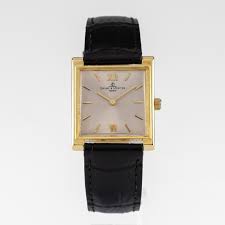 Vintage 18k Yellow Gold Baume & Mercier Hand-Winding Watch w ...