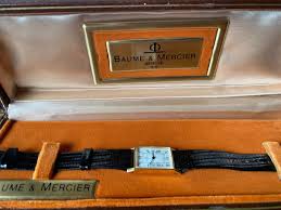 VINTAGE 1970'S BAUME & MERCIER 18K MEN'S YELLOW GOLD ...