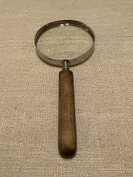 Antique French Victorian Magnifying Glass With Wooden Handle Made in FRANCE - Etsy