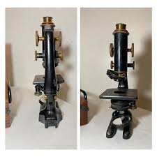 Antique 19th century Arthur H. Thomas Bausch Lomb lab microscope . For Sale at Ruby Lane