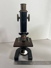 Vintage Brass Bausch and Lomb Microscope 1915 Saint Lukes Hospital System USA | eBay