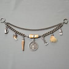 Large Vest Chain with bones, coins and steins - Ernst Licht
