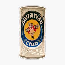 "Vintage Bavarian Club Beer Can" Sticker for Sale by ...