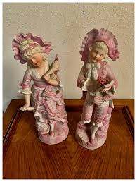 Pair of 18th Century Antique Bisque Figurines. For Sale at ...