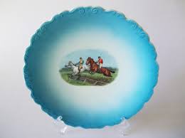 Antique Porcelain Plate Horses - Etsy