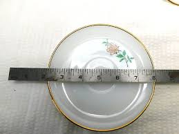 2 Vntg Fire King Anniversary Rose 6" Saucer Replacement Milk ...