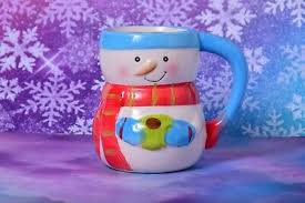 BAY ISLAND Frosty Snowman Ceramic Coffee Hot Chocolate ...
