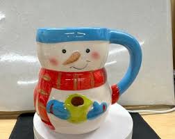 Samantha Snowman Christmas Coffee Mug - Etsy