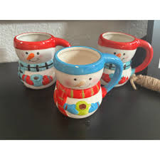 Snowman Mug Bay Island Set of 3 Coffee Cocoa | Mercari