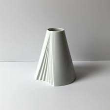 Rosenthal by Ambrogio Pozzi, White Rounded Plisse ...
