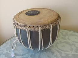 Vintage BAYAN TABLA Drum COPPER & leather 22cm Diam Indian Percussion instrument | eBay