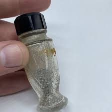 2 Vintage Illedela Moonlight Fragrance Bead Glass Bottles Bathroom Mid Century | eBay