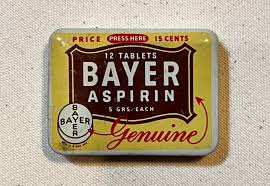 Vintage Bayer Aspirin Tablets Empty Tin · Whatnot: Shop ...