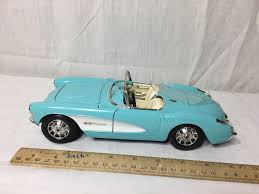 Burago Chevrolet Corvette 1957 Convertible Turquoise Die ...