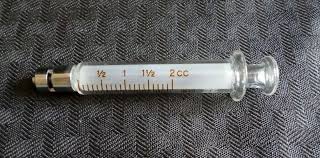 BD Multifit 2cc 2mL Glass Reuseable Syringe w/ Metal Luer ...