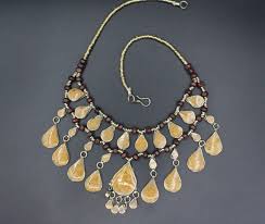 Vintage Afghan Alpaka Necklace: Enamel Beads Boho Jewelry - Etsy