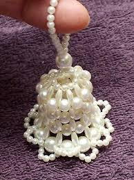 3 Vintage HAND SPUN GLASS CHRISTMAS TREE ORNAMENTS 1 BEADED ...